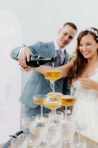 Champagne tower