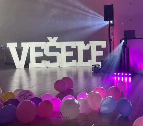 nápis VEŠEĽE